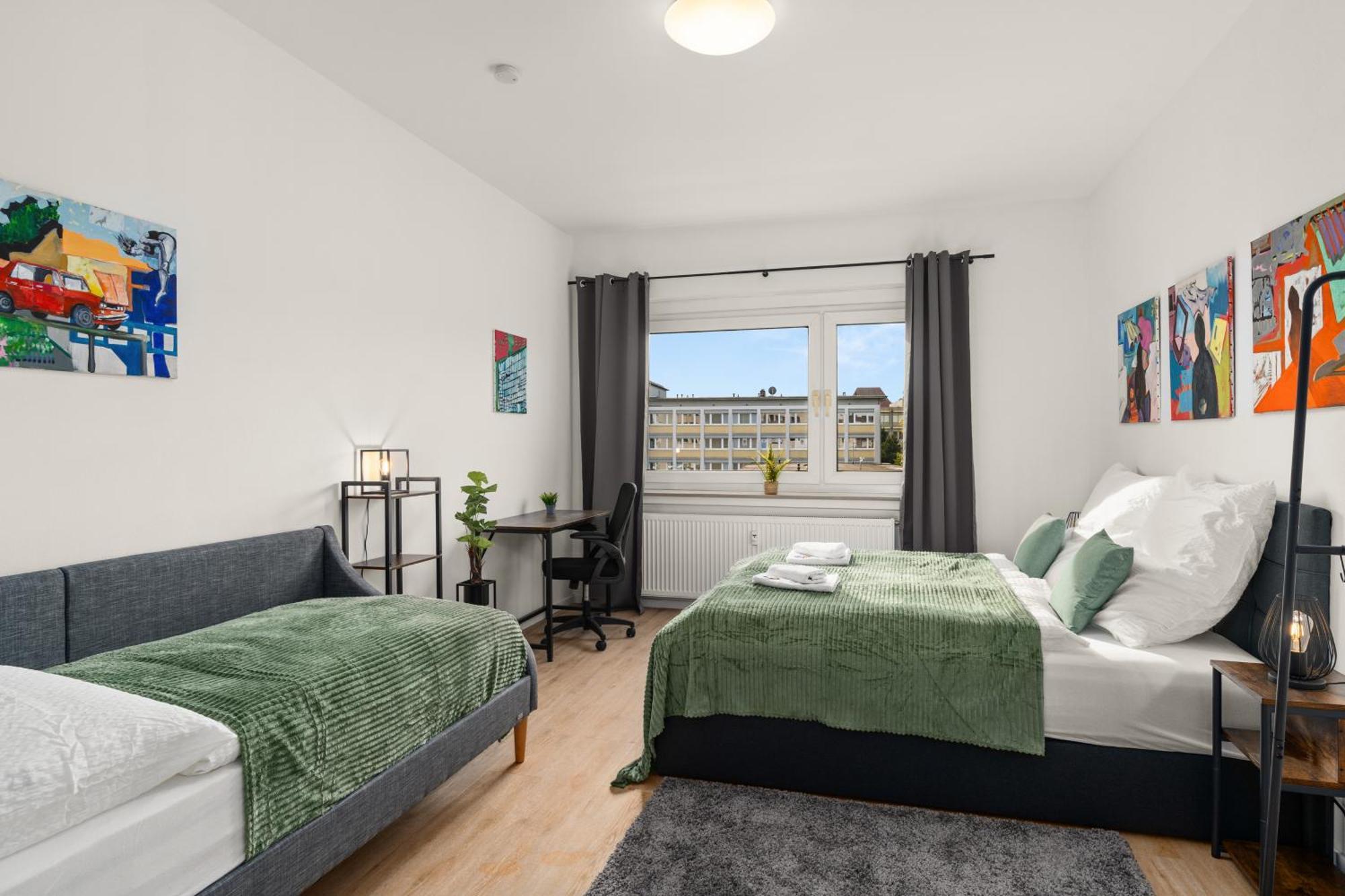 Homely-Apartment Manhattanart, Zentral, Parkplatz, Billard,Ps4, Dart, Balkon Bielefeld Dış mekan fotoğraf